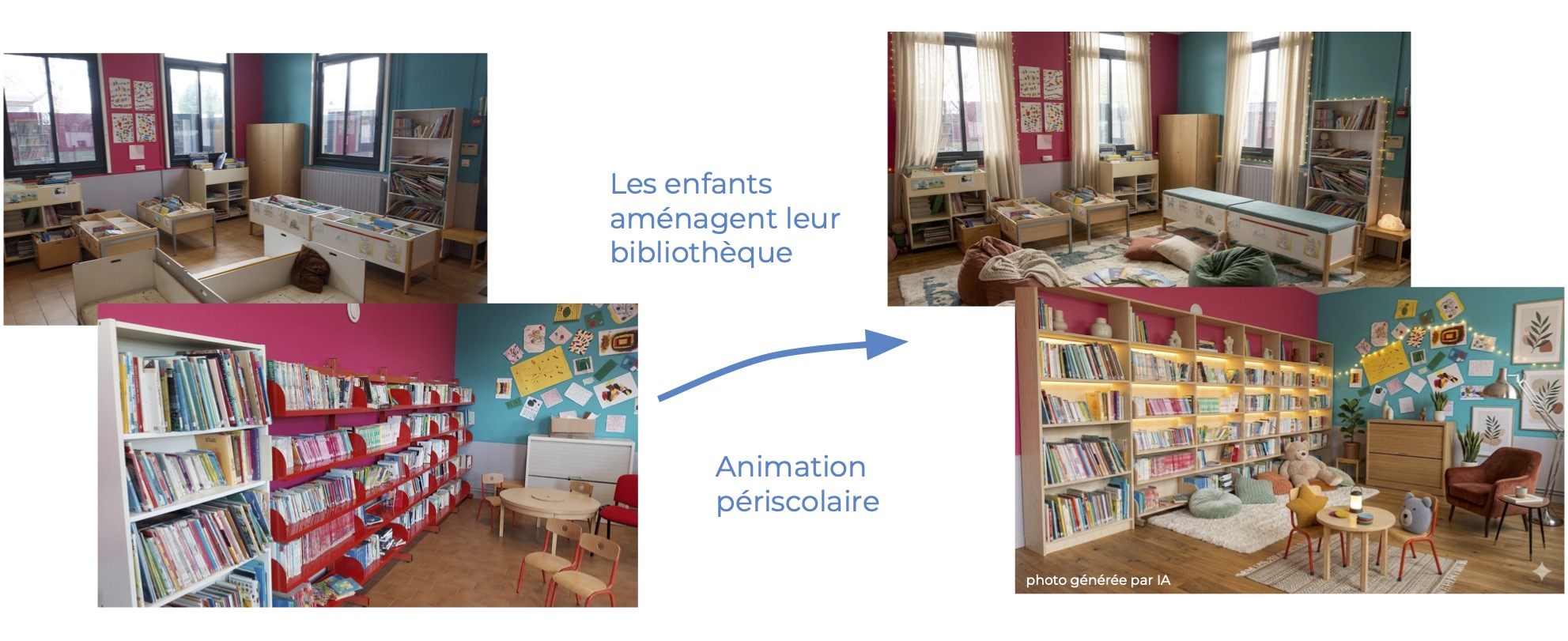 Aménagement de la bibliothèque